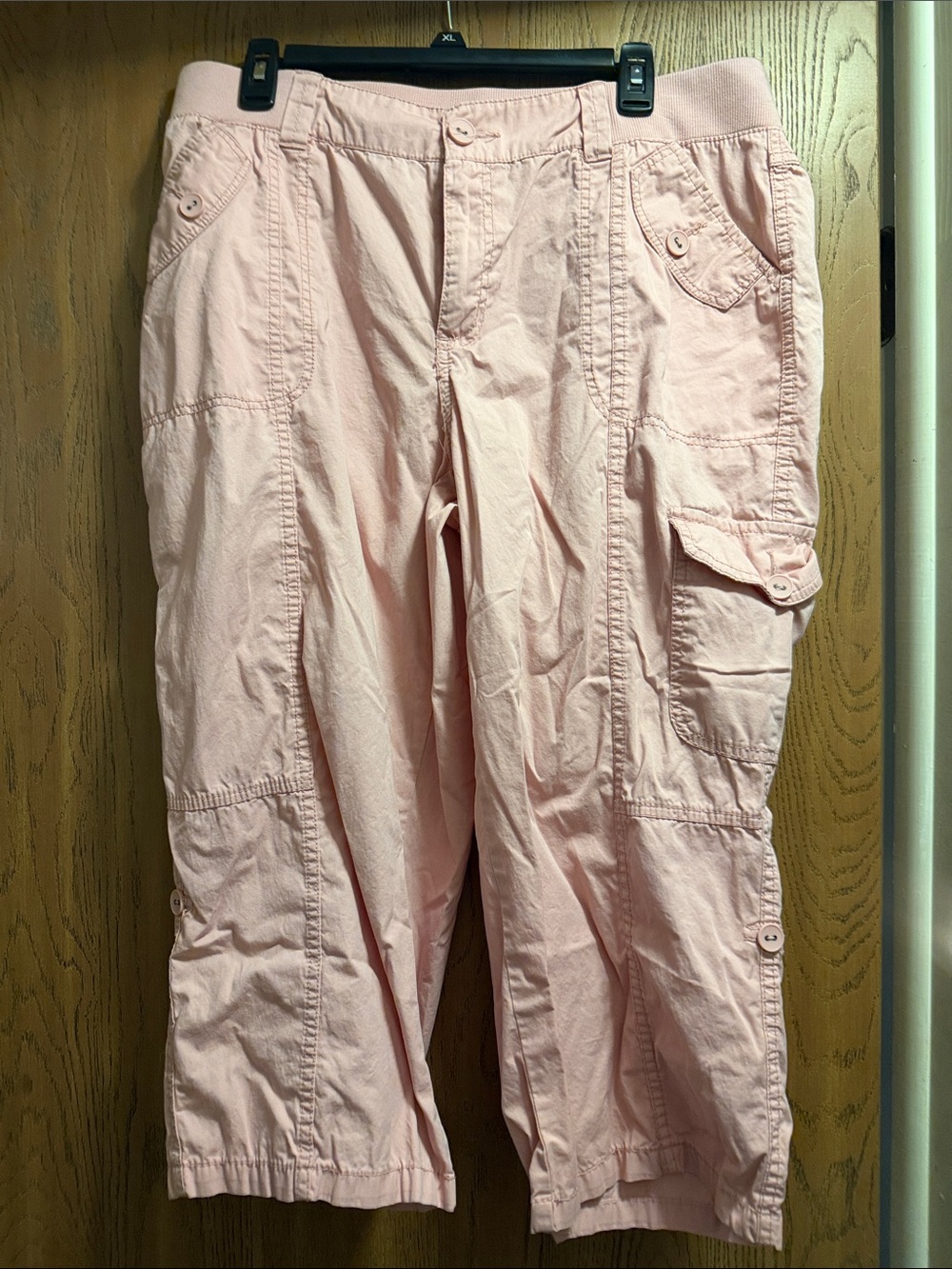 St. John's Bay Light Pink Cargo Capris
